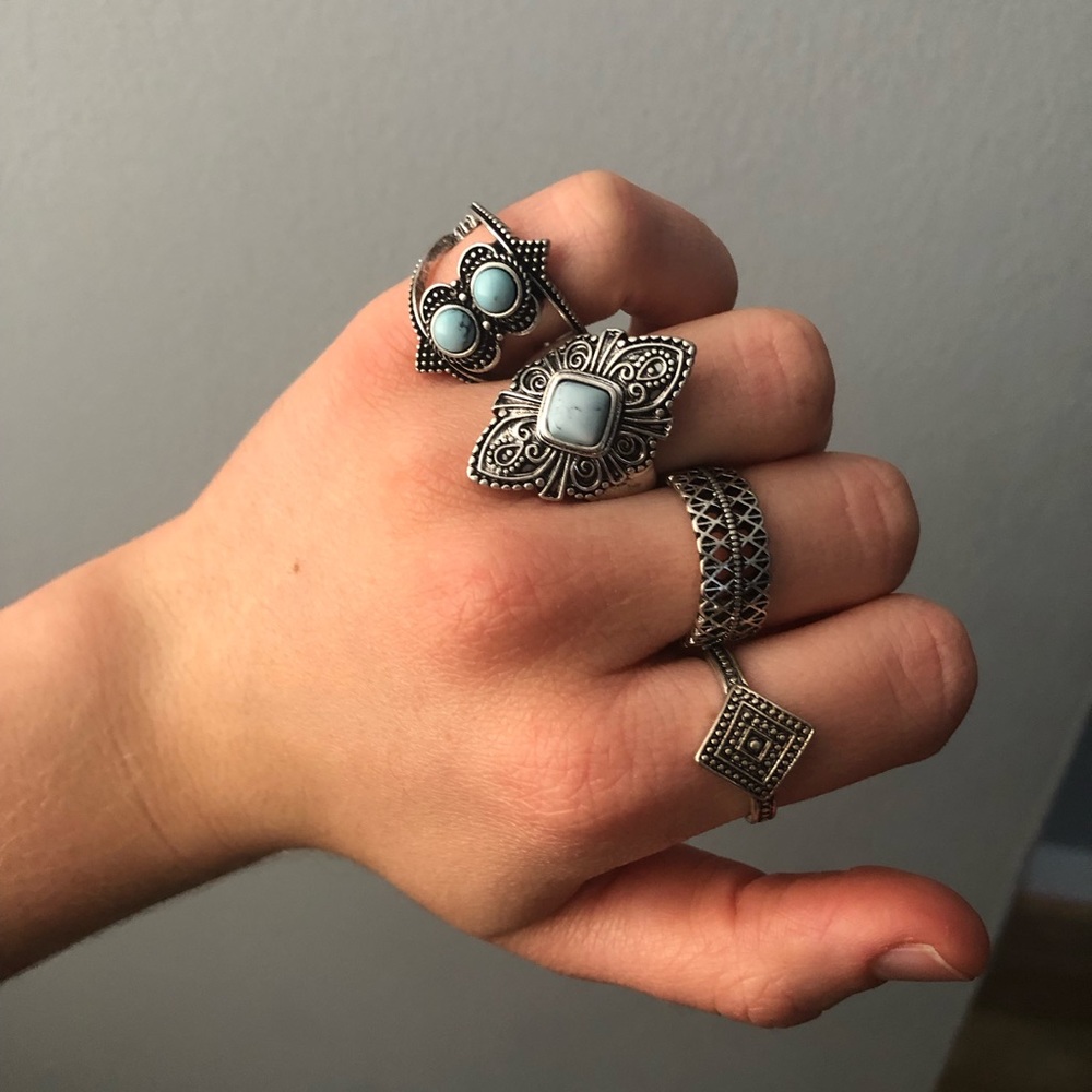 Boho ring bundle